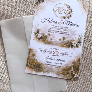 Convite + Vegetal Floral